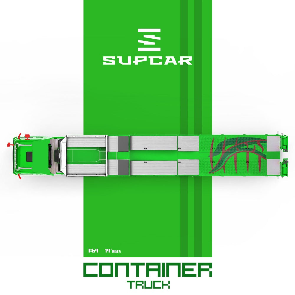 [PREORDER] Cool Car - Scania Flatbed Container Truck AO Racing Livery – 1:64 Cool Car Diecast Model