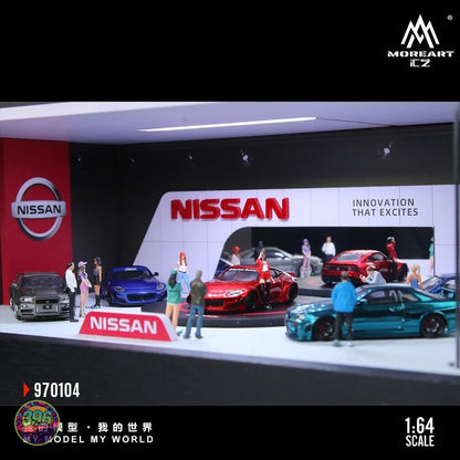 MoreArt - Nissan Showroom Diorama Display – 1:64 MoreArt Diorama Model