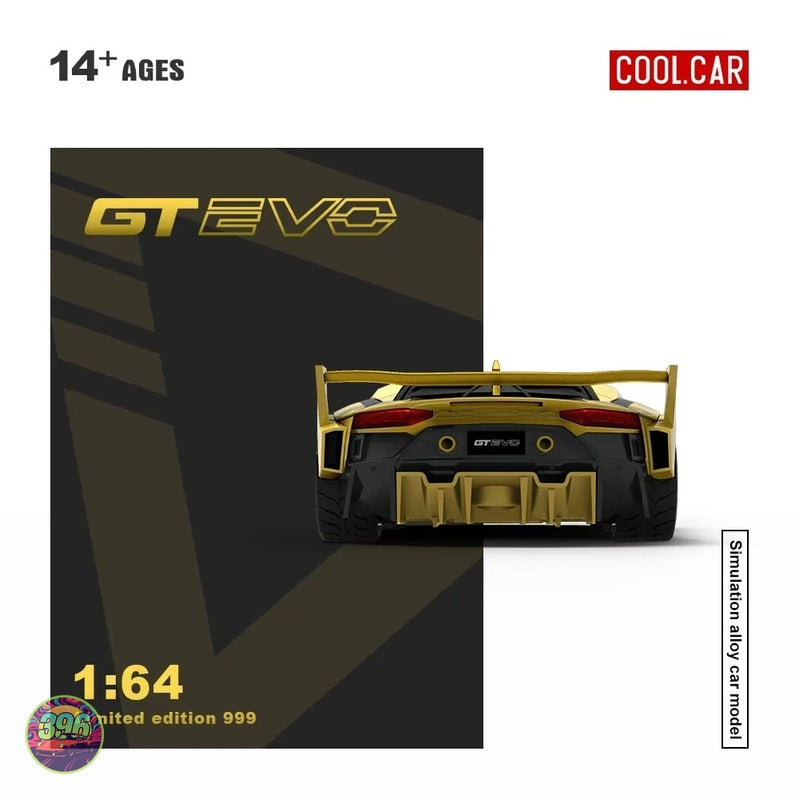 Cool Car - Lamborghini Aventador GT EVO V5 Black Gold – 1:64 Cool Car Diecast Model