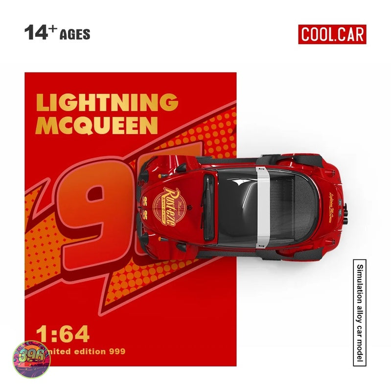 Cool Car - Lightning McQueen VW Beetle #95 Rust-eze Livery – 1:64 Cool Car Diecast Model