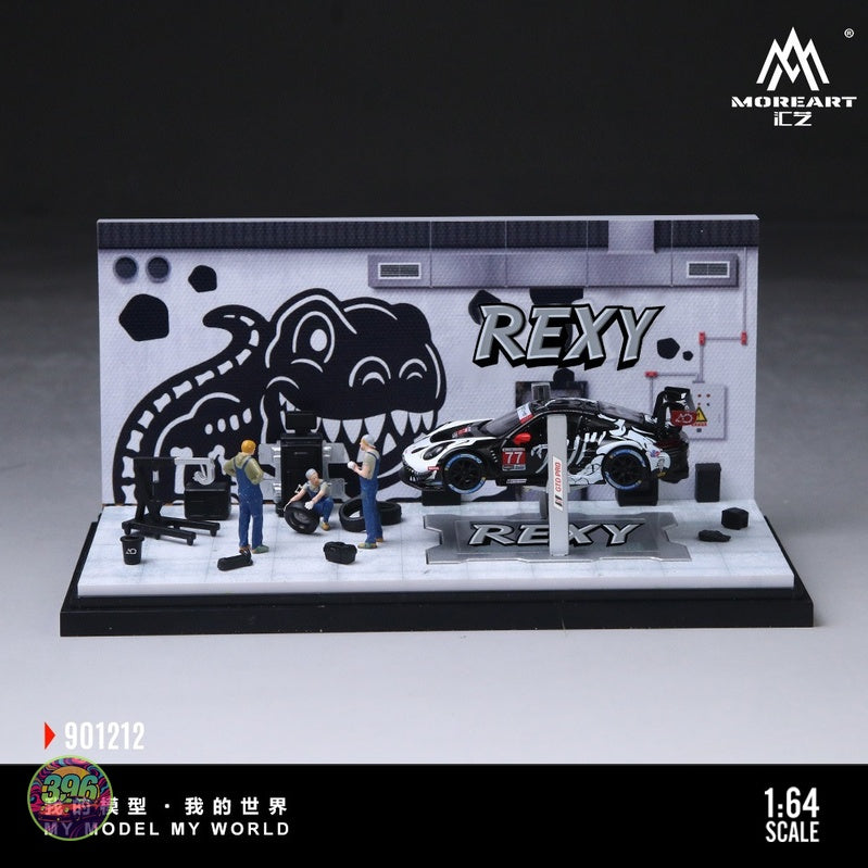 [PREORDER] MoreArt iLZ - Rexy Skeleton Garage Diorama Set 901212 – 1:64 MoreArt Diorama Model