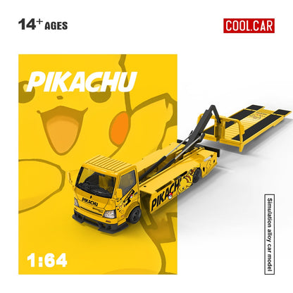 [PREORDER] Cool Car - Pikachu H300 Flatbed Transport Trailer – 1:64 Cool Car Diecast Model