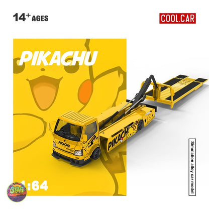 [PREORDER] Cool Car - Pikachu H300 Flatbed Transport Trailer – 1:64 Cool Car Diecast Model