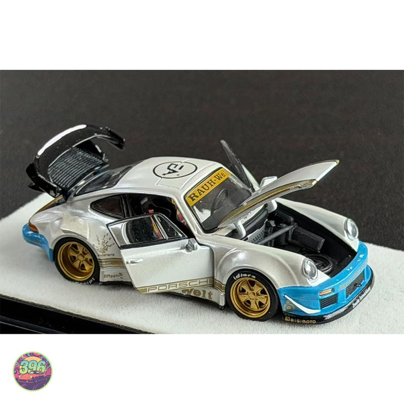 [PREORDER] PGM - RWB Porsche 930 Rauh-Welt Begriff in White & Blue – 1:64 PGM Diecast Model