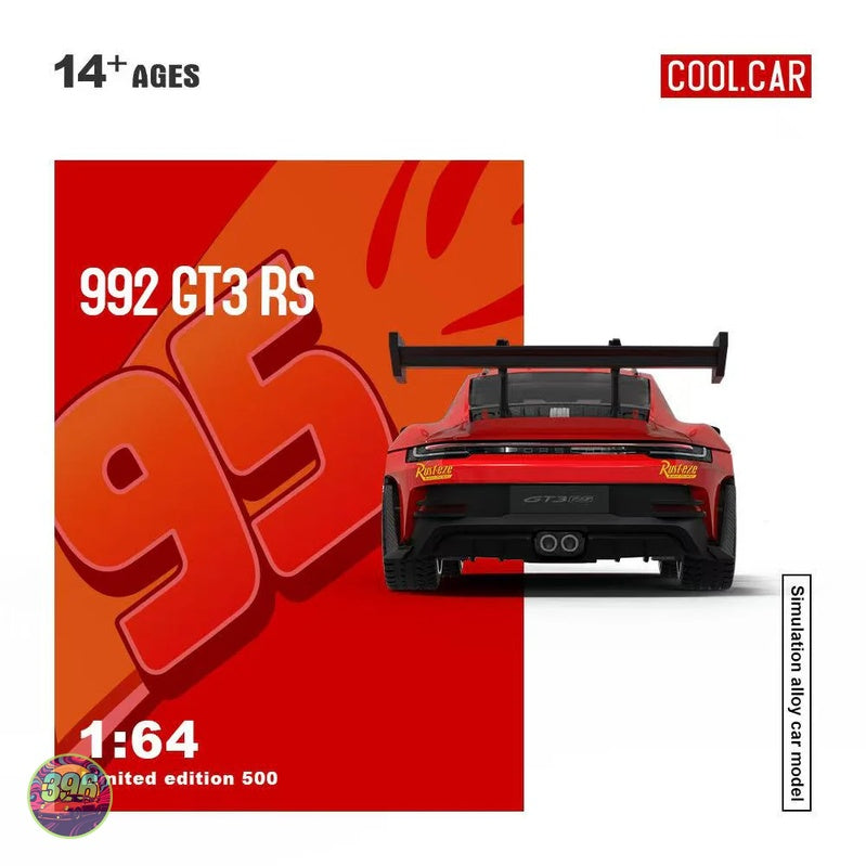 [PREORDER] Cool Car - Porsche 992 GT3 RS Lightning McQueen #95 – 1:64 Cool Car Diecast Model
