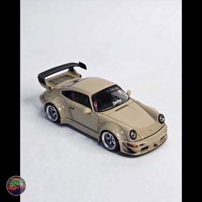 TimeMicro - RWB Porsche 964 in Cream – 1:64 TimeMicro Diecast Model