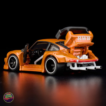 [PREORDER] Hot Wheels RLC - Porsche 930 RWB RAUH-Welt Begriff in Orange – 1:64 Hot Wheels Diecast Model