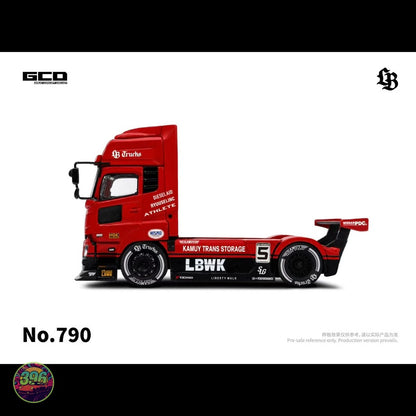 [PREORDER] GCD x LBWK Trucks - Head Super Silhouette Red-Black No.790 – 1:64 GCD Diecast Model