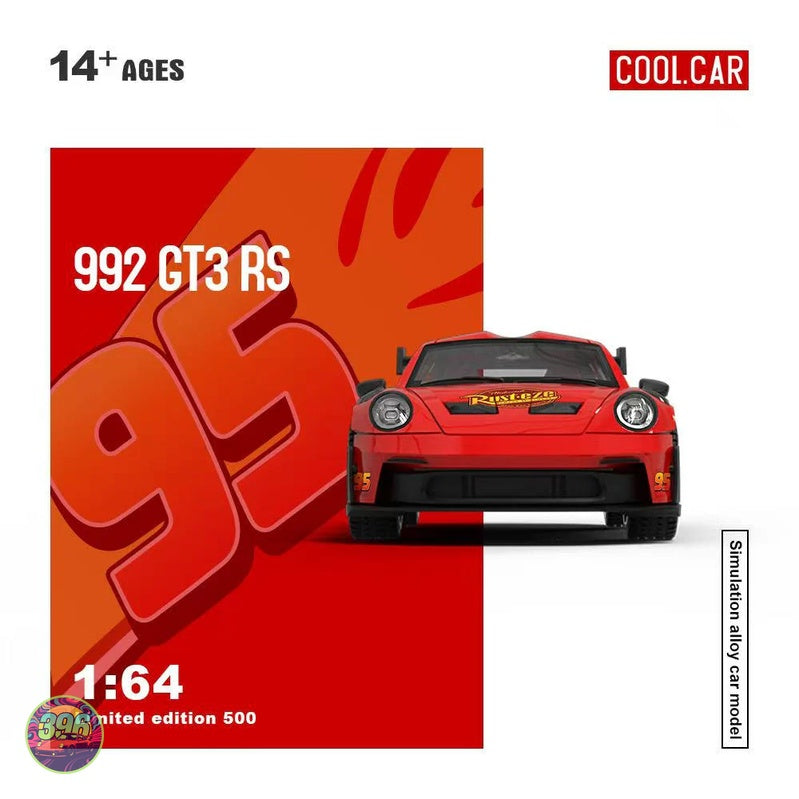 [PREORDER] Cool Car - Porsche 992 GT3 RS Lightning McQueen #95 – 1:64 Cool Car Diecast Model