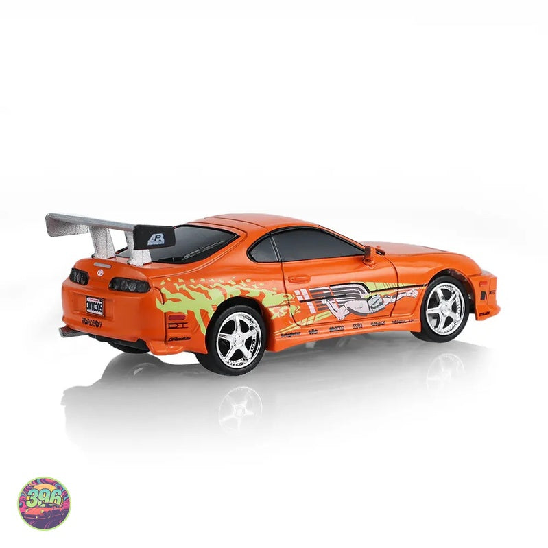 [PREORDER] GreenLight - Toyota Supra RC Orange Roadboy Livery with Remote Control Case – 1:64 GreenLight Diecast Model
