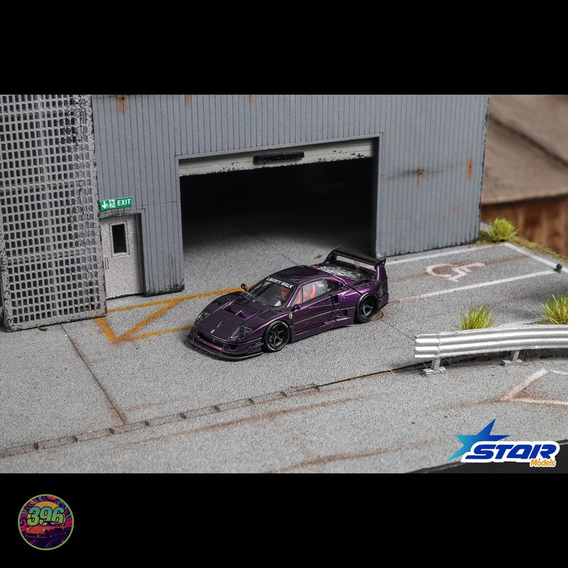 [PREORDER] Star Models - Ferrari F40 LBW Liberty Walk in Silver – 1:64 Star Models Diecast Model