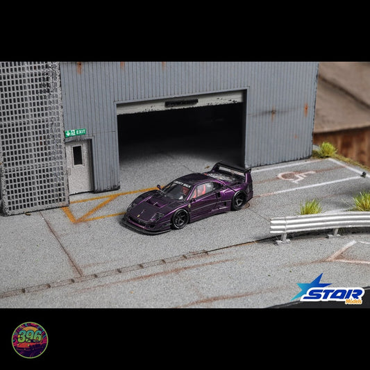 [PREORDER] Star Models - Ferrari F40 LBW Liberty Walk in Silver – 1:64 Star Models Diecast Model