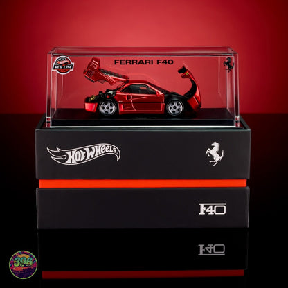 [PREORDER] Hot Wheels - Ferrari F40 Red Chrome RLC – 1:64 Hot Wheels Diecast Model