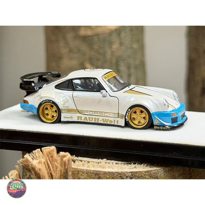 [PREORDER] PGM - RWB Porsche 930 Rauh-Welt Begriff in White & Blue – 1:64 PGM Diecast Model