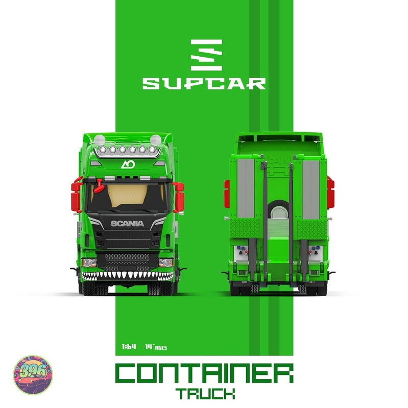 [PREORDER] Cool Car - Scania Flatbed Container Truck AO Racing Livery – 1:64 Cool Car Diecast Model