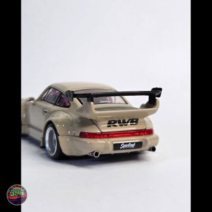 TimeMicro - RWB Porsche 964 in Cream – 1:64 TimeMicro Diecast Model
