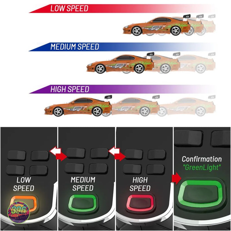 [PREORDER] GreenLight - Toyota Supra RC Orange Roadboy Livery with Remote Control Case – 1:64 GreenLight Diecast Model