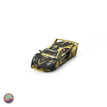 Cool Car - Lamborghini Aventador GT EVO V5 Black Gold – 1:64 Cool Car Diecast Model