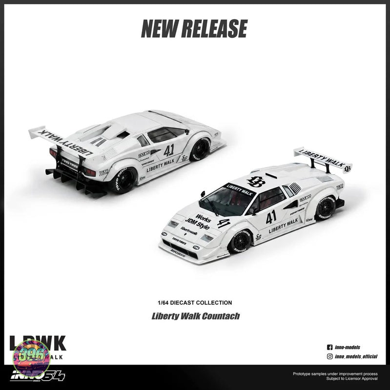 [PREORDER] Inno64 - Liberty Walk Lamborghini Countach #41 – 1:64 Inno64 Diecast Model