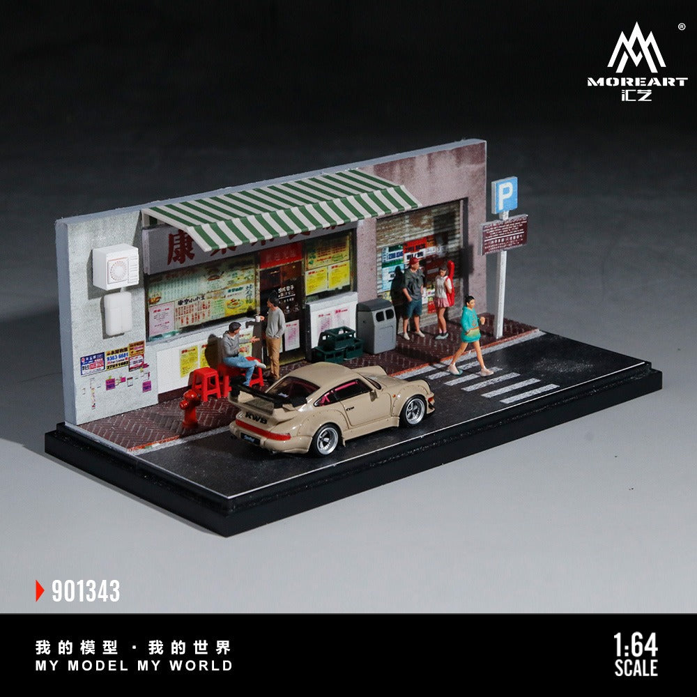 [PREORDER] MoreArt - Hong Kong Style Tea Restaurant Diorama Scene Set Model No. 901343 – 1:64 MoreArt Resin Diorama