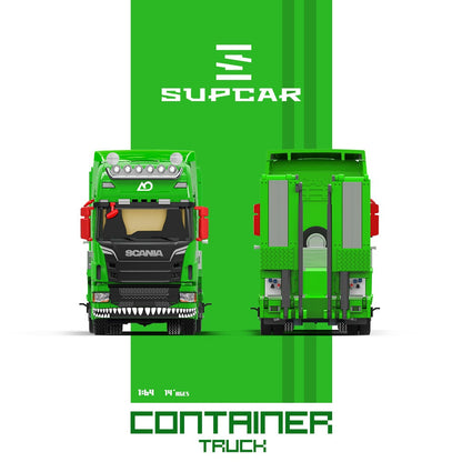 [PREORDER] Cool Car - Scania Flatbed Container Truck AO Racing Livery – 1:64 Cool Car Diecast Model