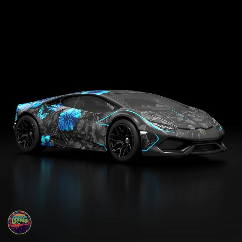 [PREORDER] Hot Wheels - Supercar Blondie Lamborghini Huracán Blue Floral Wrap – 1:64 Hot Wheels Diecast Model