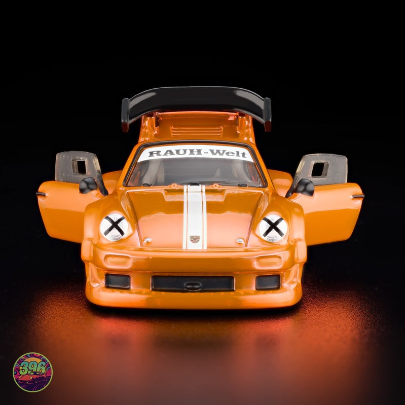 [PREORDER] Hot Wheels RLC - Porsche 930 RWB RAUH-Welt Begriff in Orange – 1:64 Hot Wheels Diecast Model