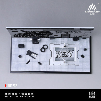 [PREORDER] MoreArt iLZ - Rexy Skeleton Garage Diorama Set 901212 – 1:64 MoreArt Diorama Model