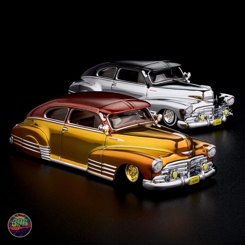 [PREORDER] Hot Wheels RLC Exclusive - 1948 Chevy Fleetline Lowrider in Gold & Red Candy – 1:64 Hot Wheels Diecast Model