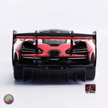 [PREORDER] LCD Models - McLaren Senna GTR Red/Black with Engine Display – 1:18 LCD Models Diecast Model