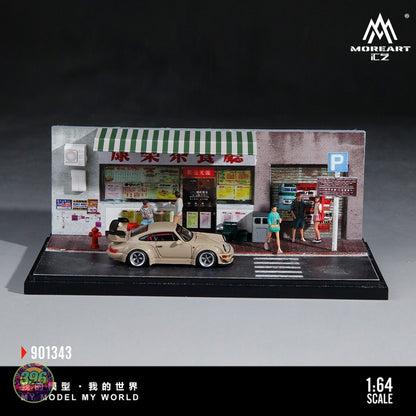 [PREORDER] MoreArt - Hong Kong Style Tea Restaurant Diorama Scene Set Model No. 901343 – 1:64 MoreArt Resin Diorama