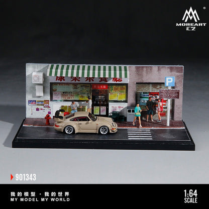 [PREORDER] MoreArt - Hong Kong Style Tea Restaurant Diorama Scene Set Model No. 901343 – 1:64 MoreArt Resin Diorama