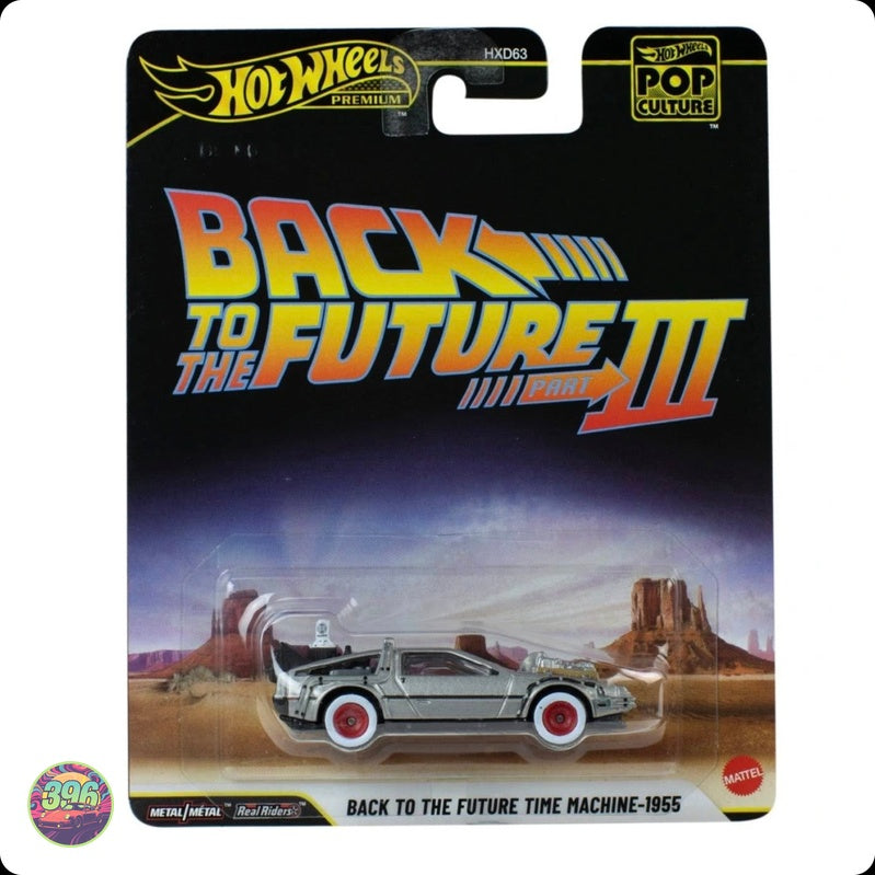 Hot Wheels Premium - Back to the Future III Time Machine 1955 – 1:64 Hot Wheels Diecast Model
