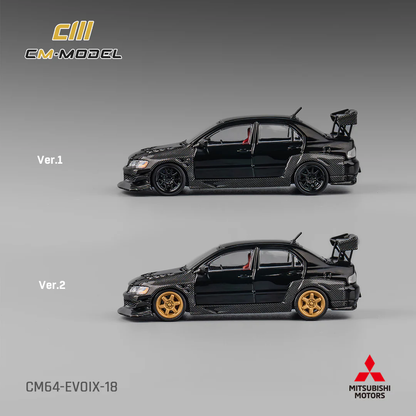 CM Model Mitsubishi Lancer Evo IX 1:64 Diecast - Full Carbon - JDM Collectible
