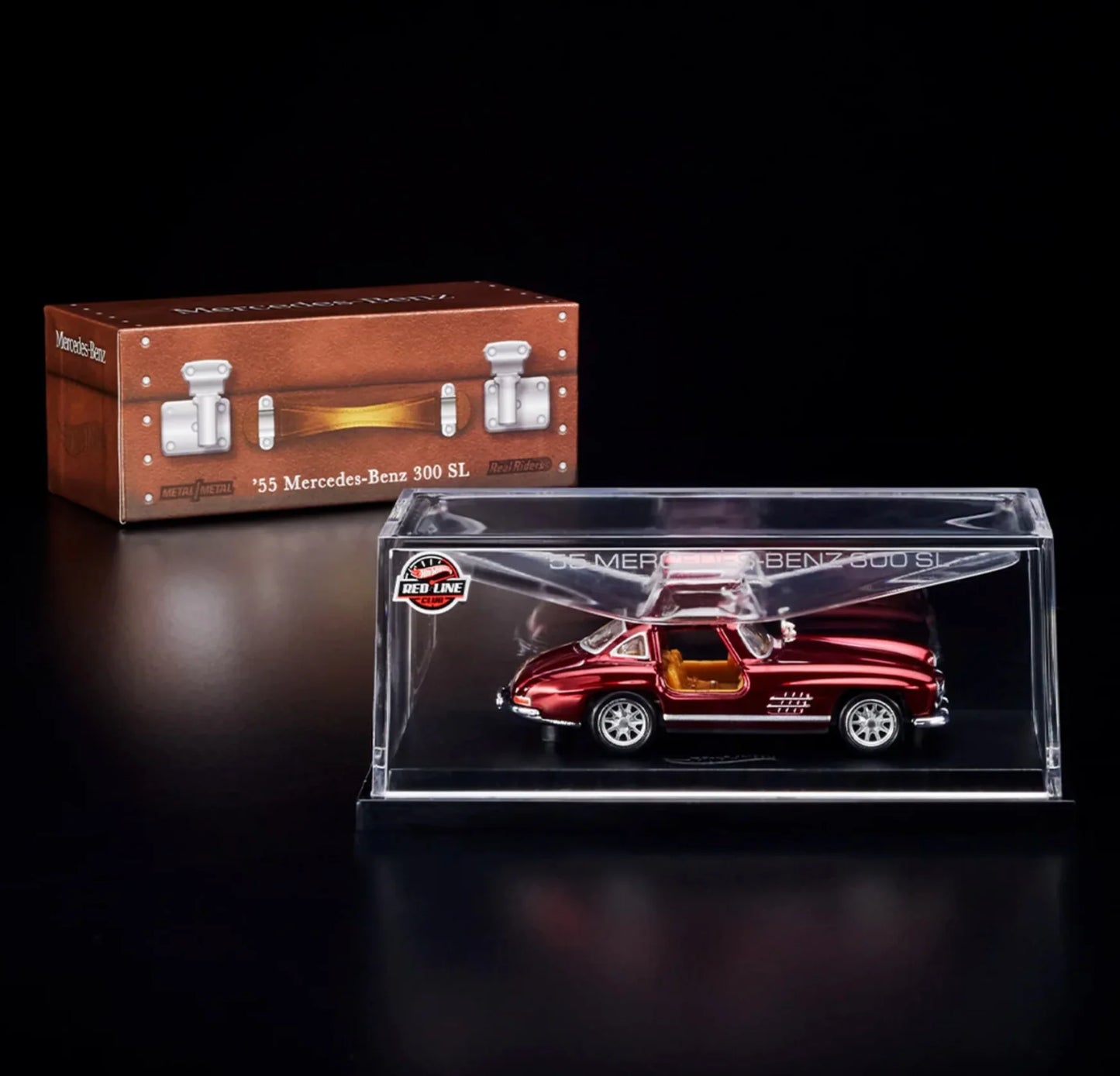 Hot Wheels RLC Exclusive '55 Mercedes-Benz 300 SL 1:64 Diecast - Spectraflame Oxblood
