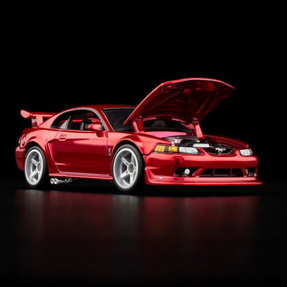 2000 Ford Mustang SVT Cobra R in Spectraflame Red – Hot Wheels Red Line Club RLC Exclusive 1:64 Diecast