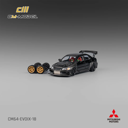 CM Model Mitsubishi Lancer Evo IX 1:64 Diecast - Full Carbon - JDM Collectible