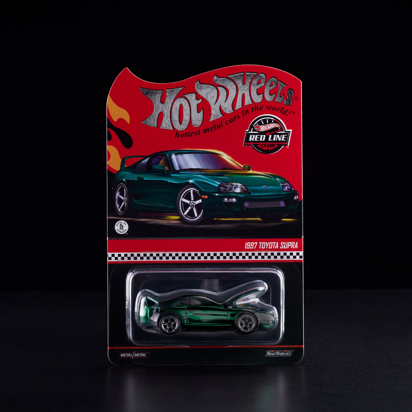 1997 Toyota Supra Dark Green – Hot Wheels Red Line Club RLC Exclusive 1:64 Diecast