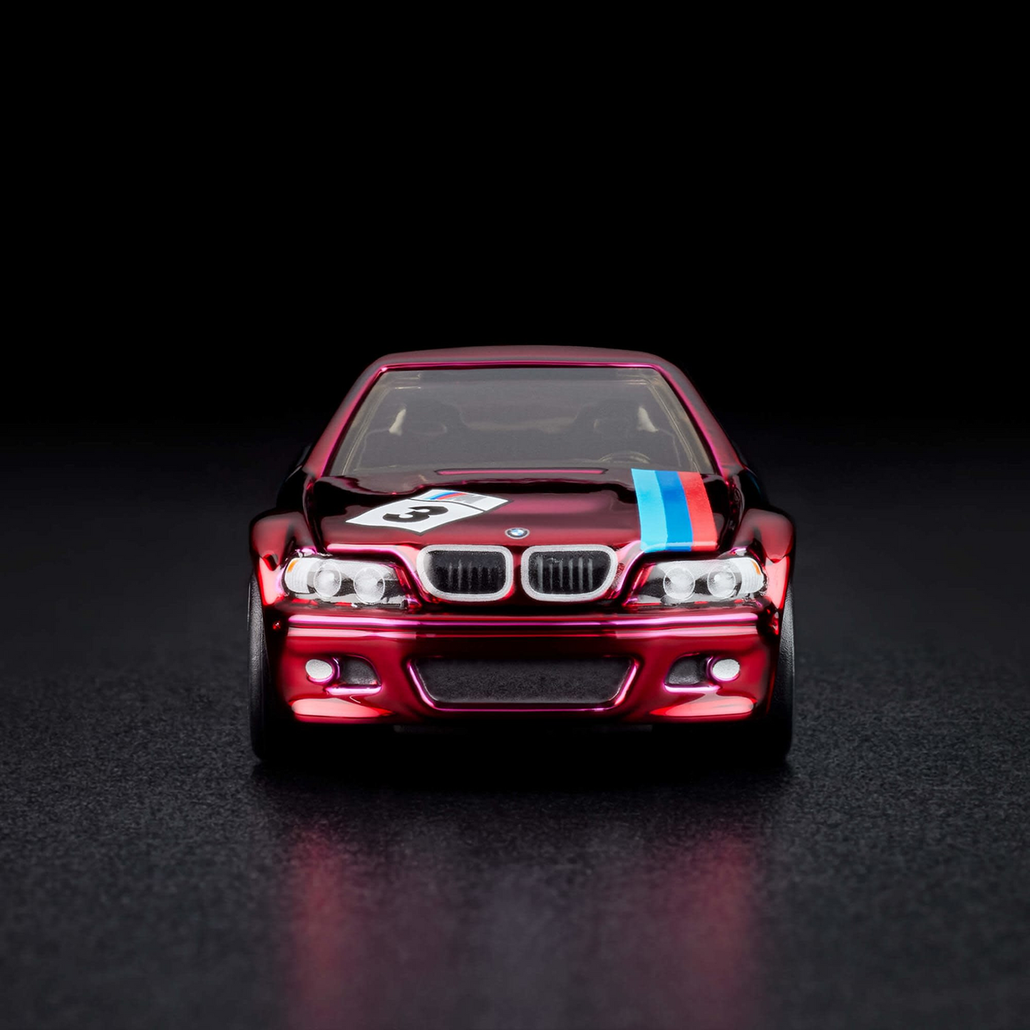 BMW E46 M3 Red #3 M-Sport Livery – Hot Wheels Red Line Club RLC Exclusive 1:64 Diecast