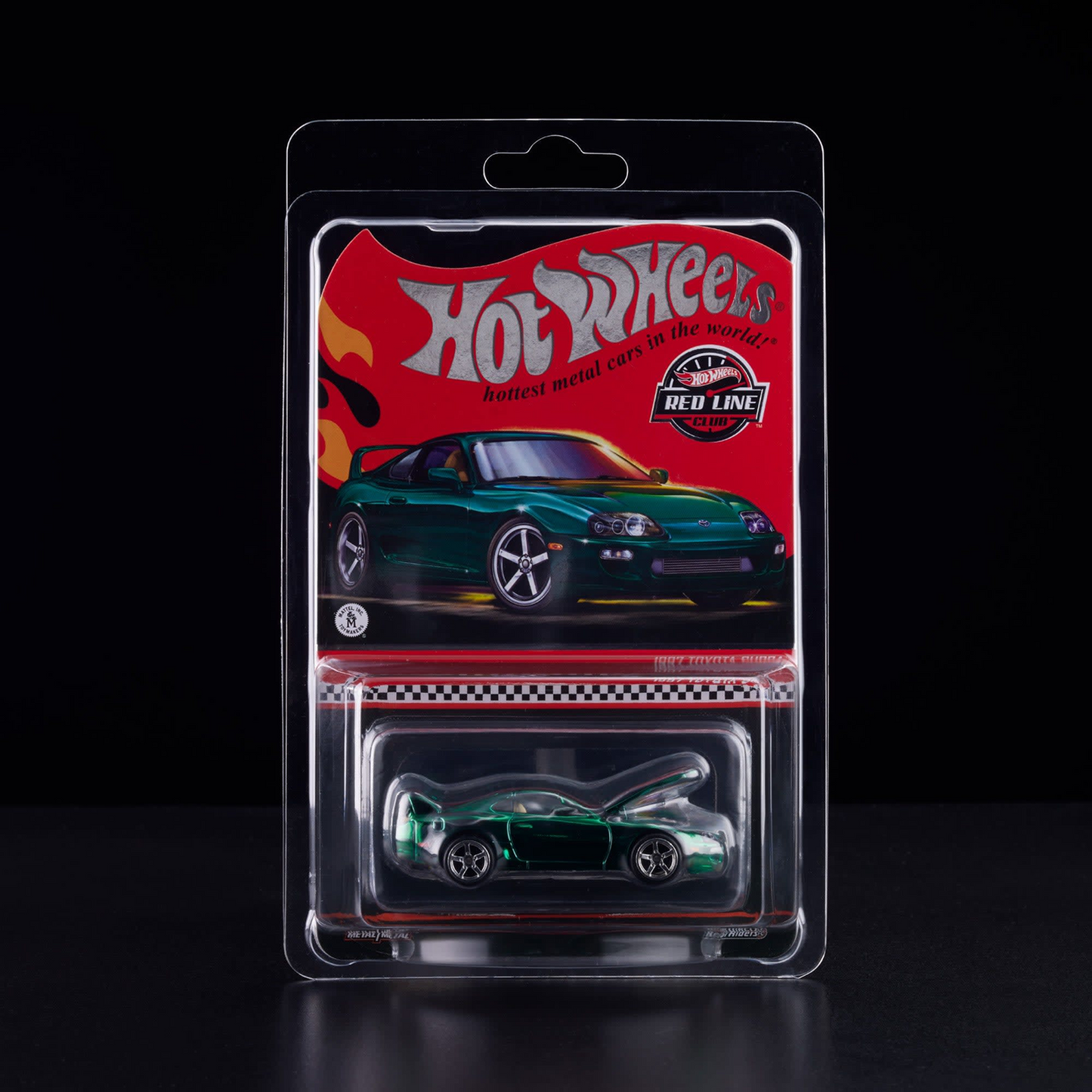1997 Toyota Supra Dark Green – Hot Wheels Red Line Club RLC Exclusive 1:64 Diecast