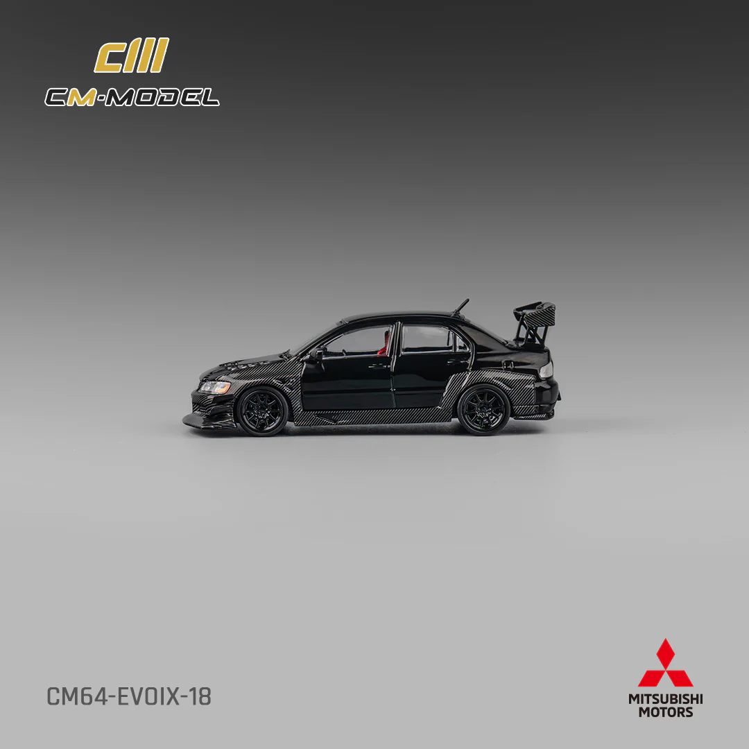 CM Model Mitsubishi Lancer Evo IX 1:64 Diecast - Full Carbon - JDM Collectible