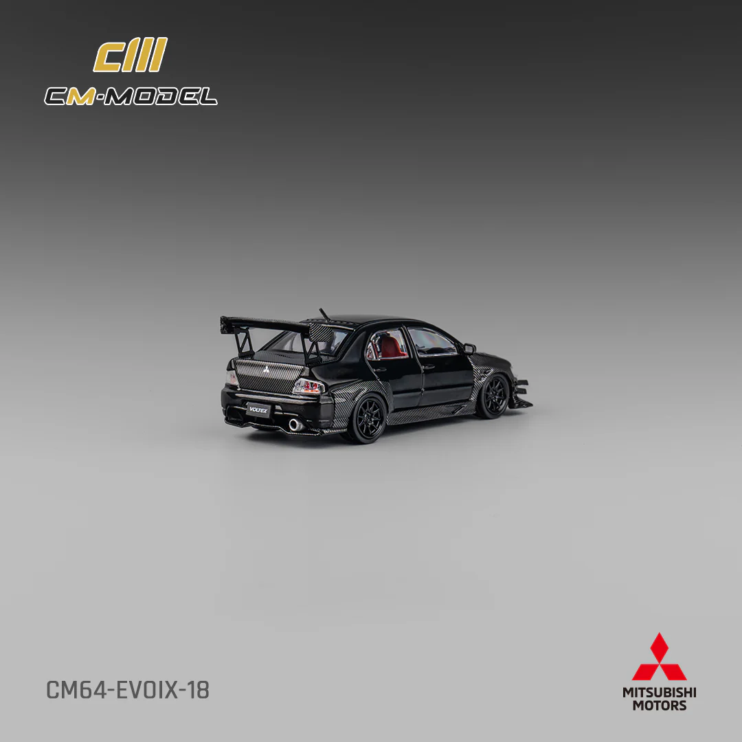 CM Model Mitsubishi Lancer Evo IX 1:64 Diecast - Full Carbon - JDM Collectible
