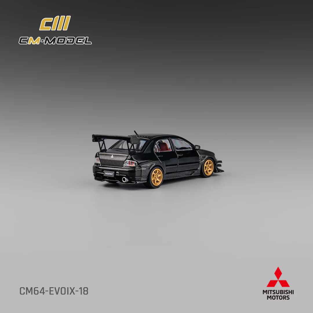 CM Model Mitsubishi Lancer Evo IX 1:64 Diecast - Full Carbon - JDM Collectible