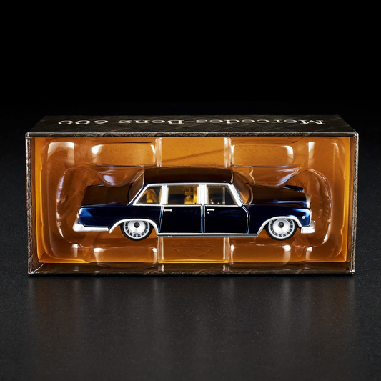 Mercedes-Benz 600 in Spectraflame Blue with Opening Doors – Hot Wheels Mattel Creations Exclusive 1:64 Diecast