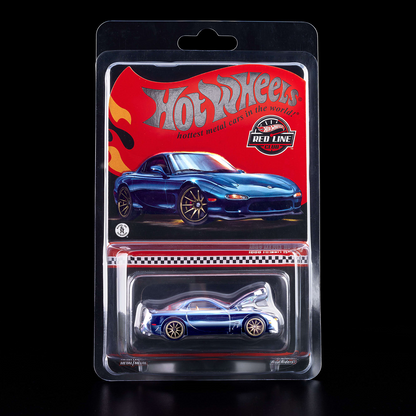 1993 Mazda RX-7 FD Blue Chrome – Hot Wheels Red Line Club RLC Exclusive 1:64 Diecast