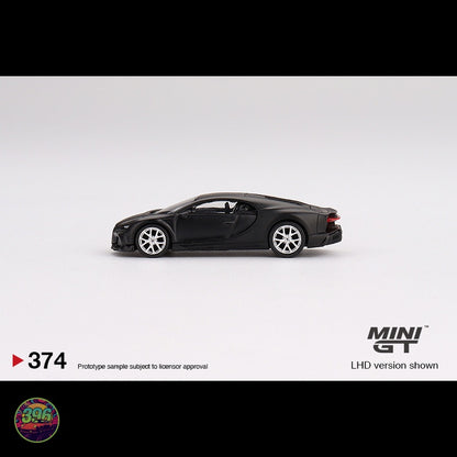 Mini GT - Bugatti Chiron Matt Black #374 – 1:64 Mini GT Diecast Model
