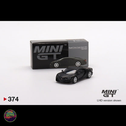 Mini GT - Bugatti Chiron Matt Black #374 – 1:64 Mini GT Diecast Model