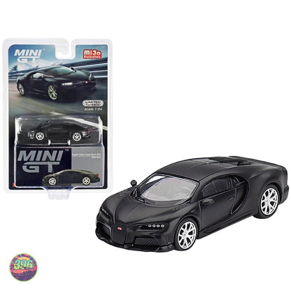 Mini GT - Bugatti Chiron Matt Black #374 – 1:64 Mini GT Diecast Model