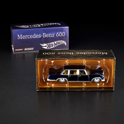 Mercedes-Benz 600 in Spectraflame Blue with Opening Doors – Hot Wheels Mattel Creations Exclusive 1:64 Diecast