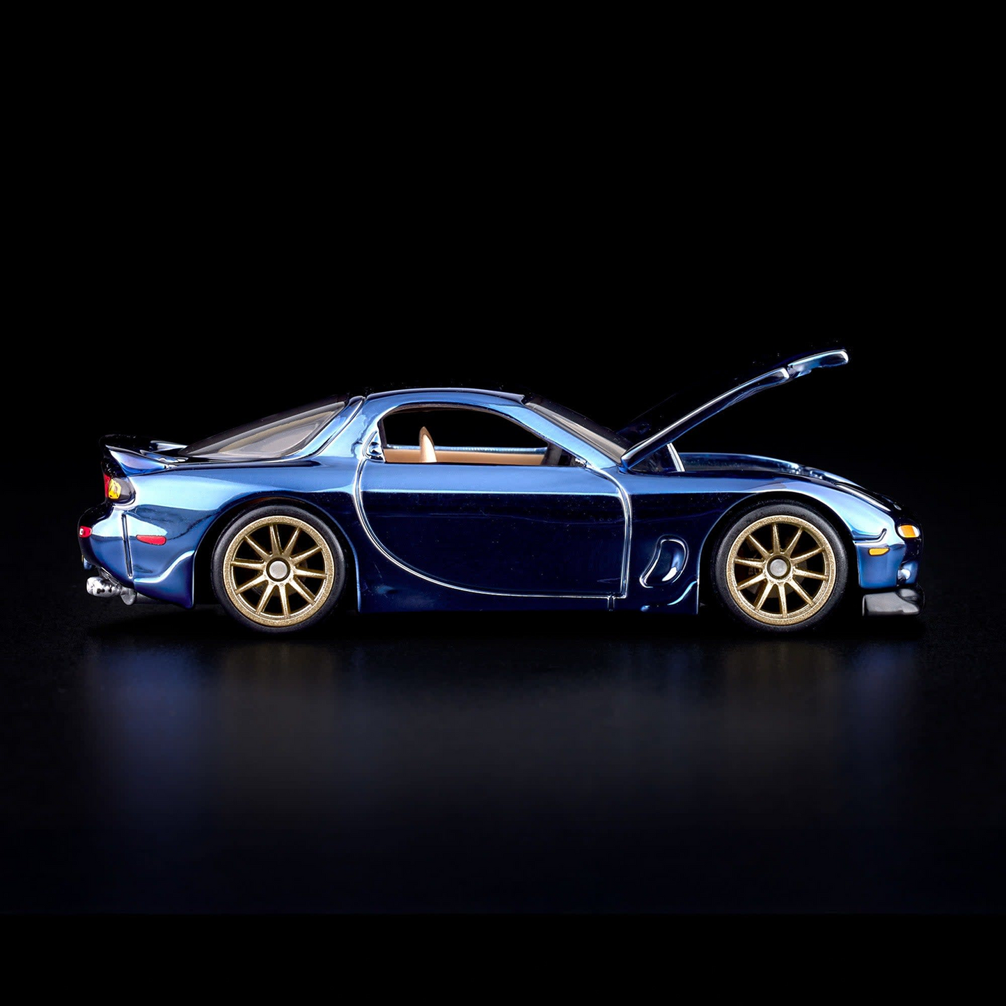 1993 Mazda RX-7 FD Blue Chrome – Hot Wheels Red Line Club RLC Exclusive 1:64 Diecast